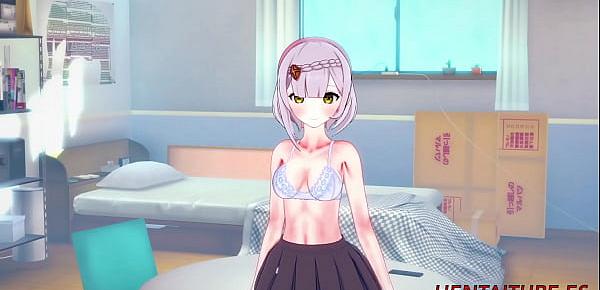  Genshin Impact Hentai - Noelle Having sex with Aether Blowjob, boobjob and fucked with multiple cum 13